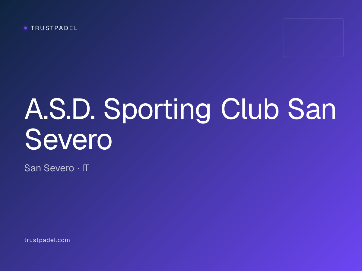 A.S.D. Sporting Club San Severo padel club