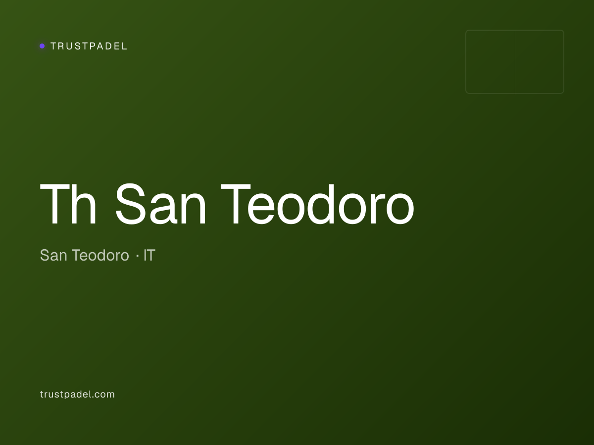 Th San Teodoro padel club