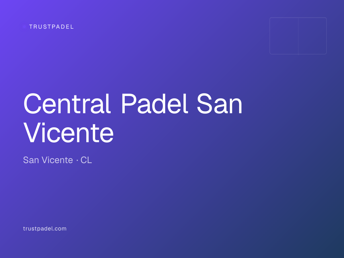 Central Padel San Vicente padel club