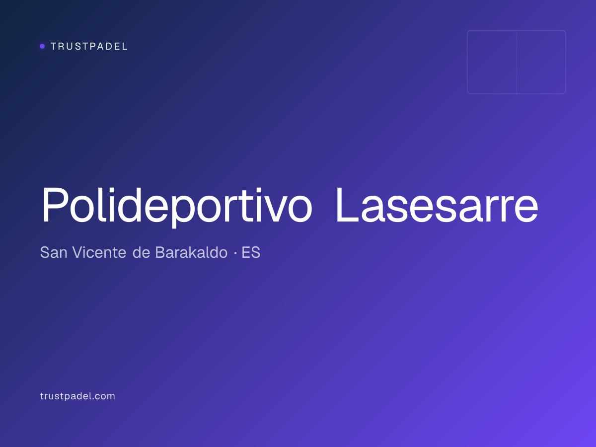 Polideportivo Lasesarre padel club