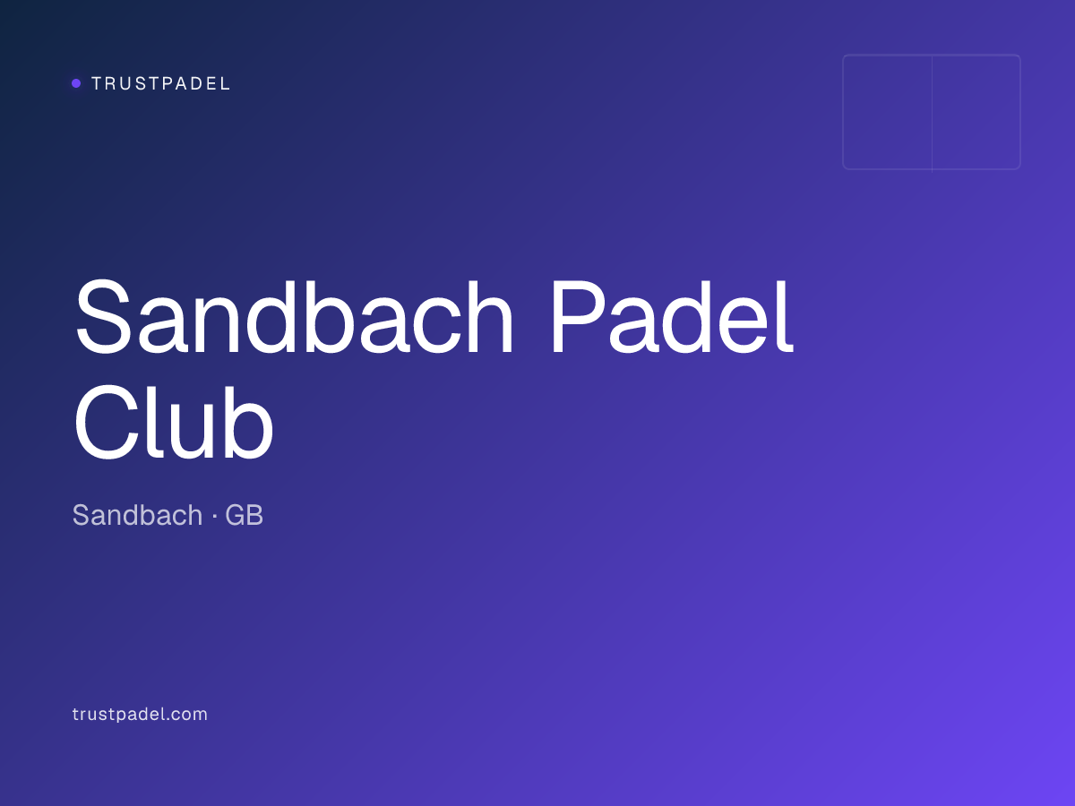 Sandbach Padel Club padel club