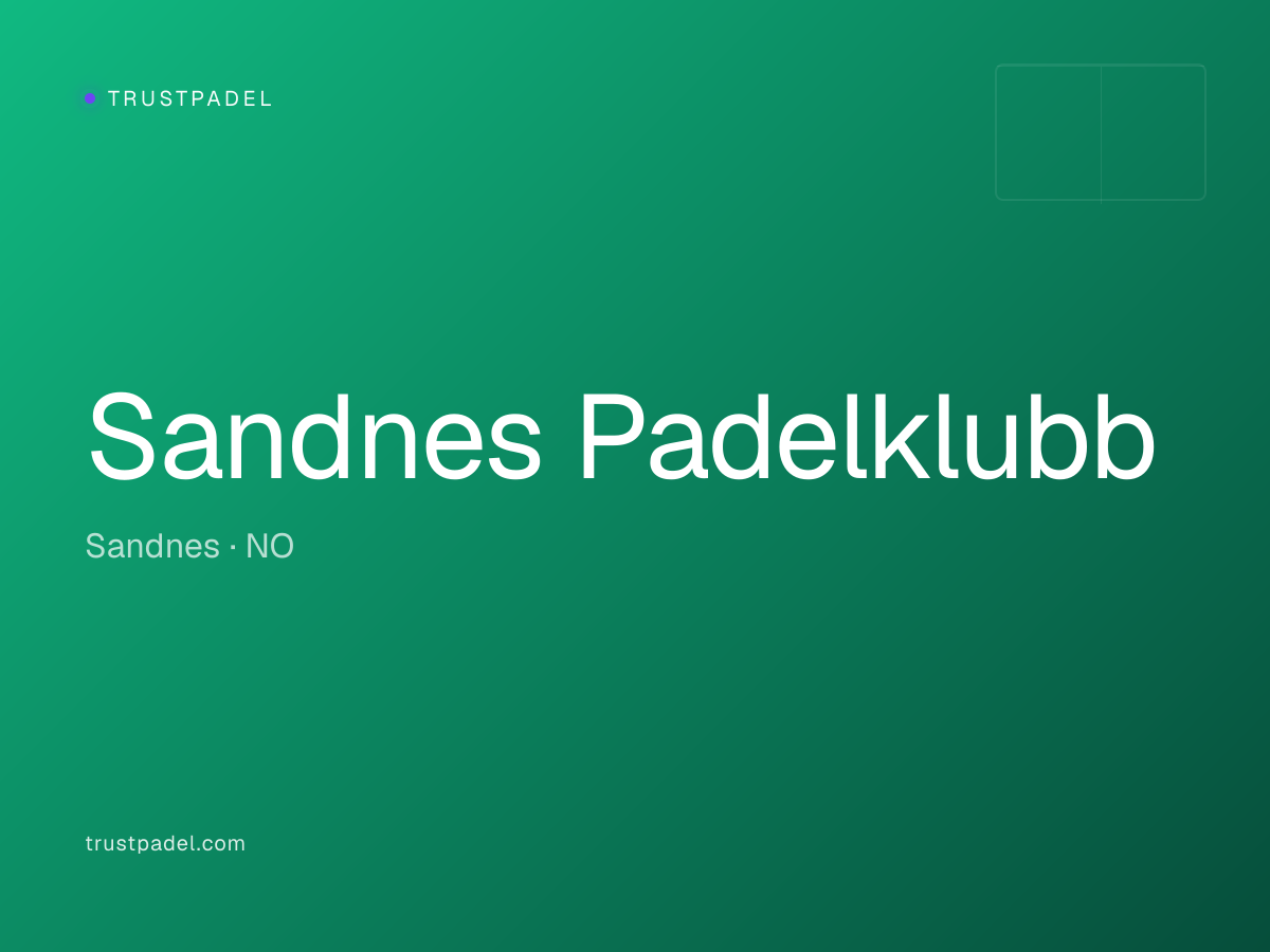 Sandnes Padelklubb padel club