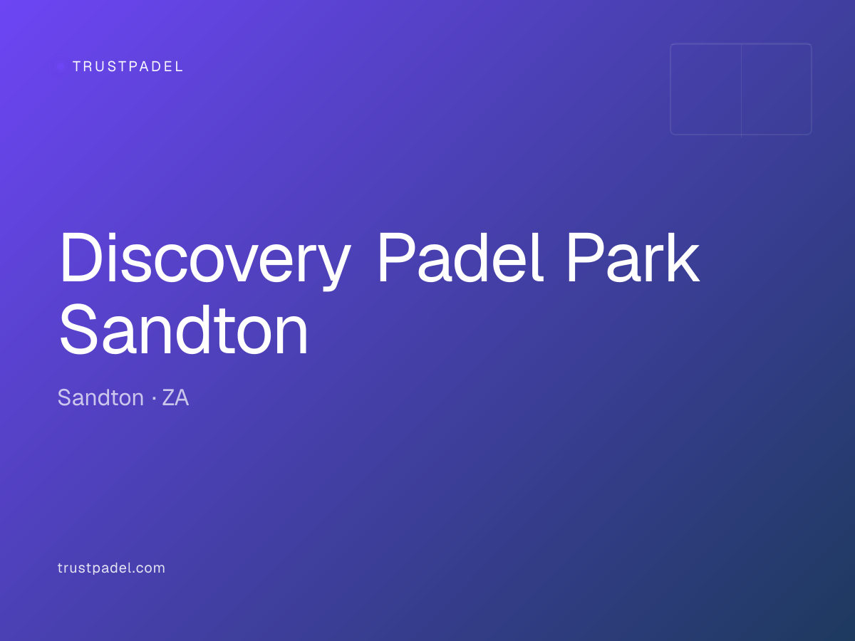 Discovery Padel Park Sandton padel club