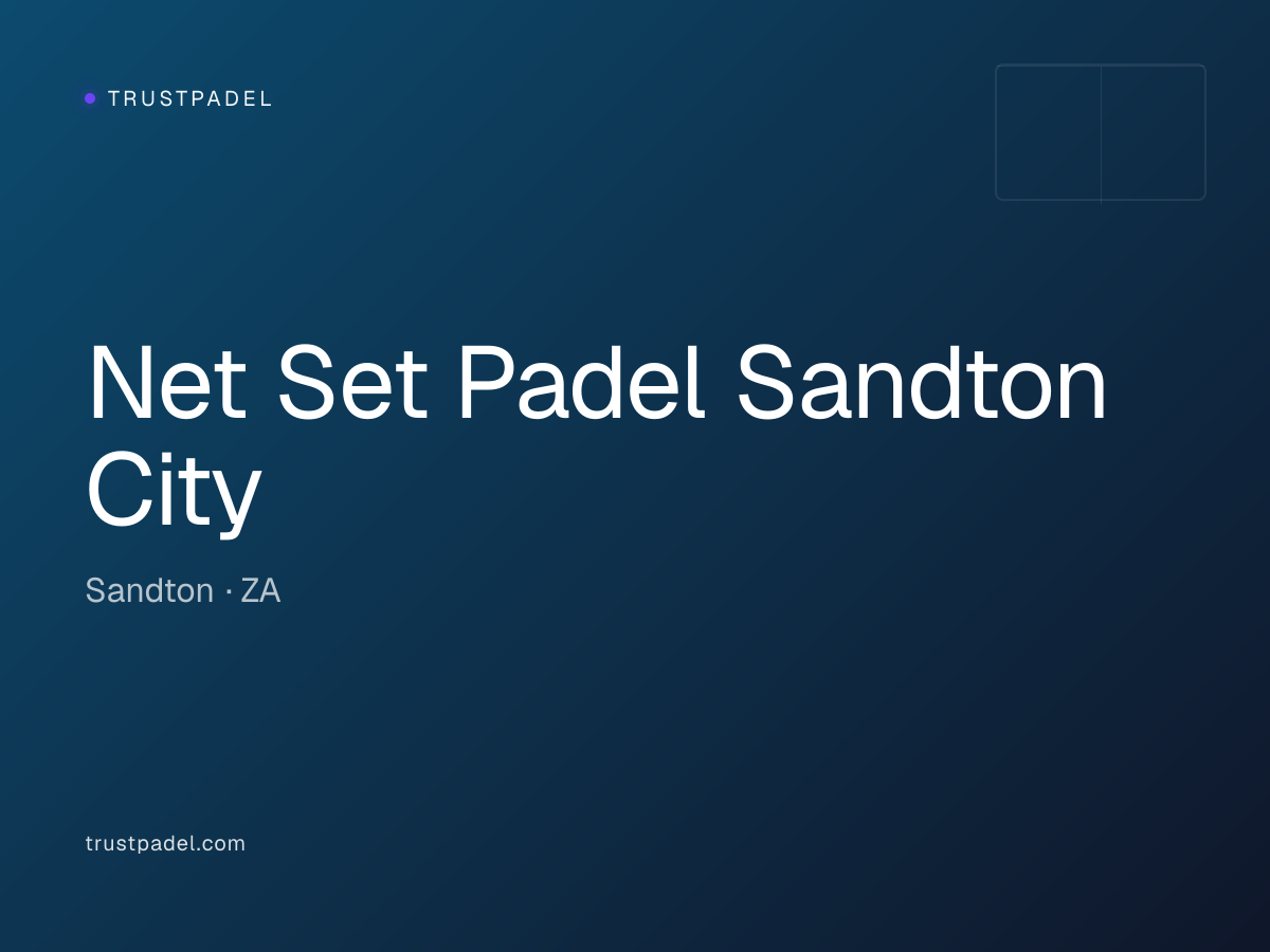 Net Set Padel Sandton City padel club