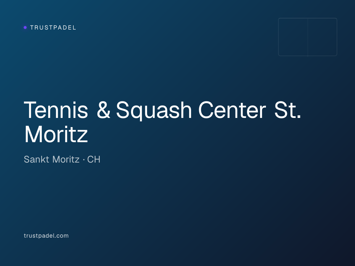 Tennis & Squash Center St. Moritz padel club