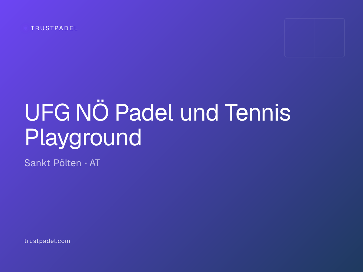 UFG NÖ Padel und Tennis Playground padel club