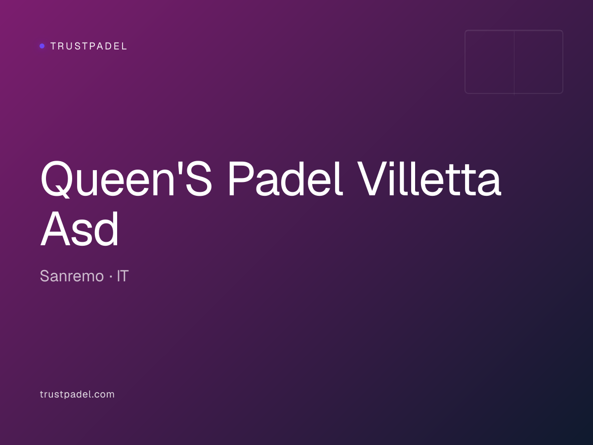 Queen'S Padel Villetta Asd padel club
