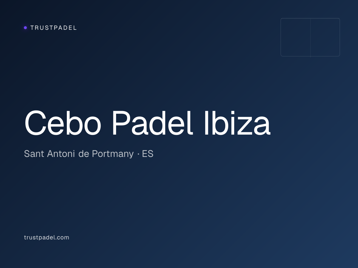Cebo Padel Ibiza padel club