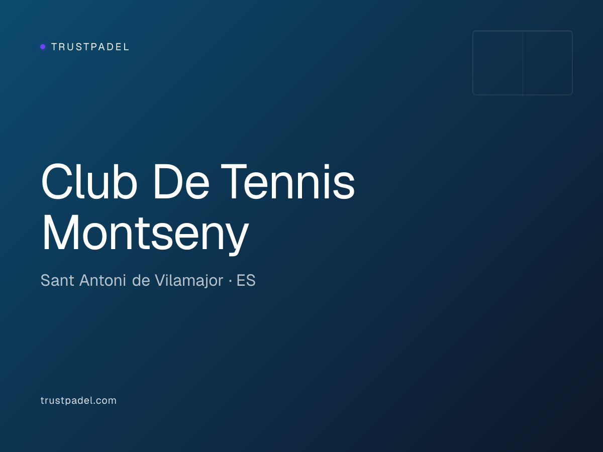 Club De Tennis Montseny padel club