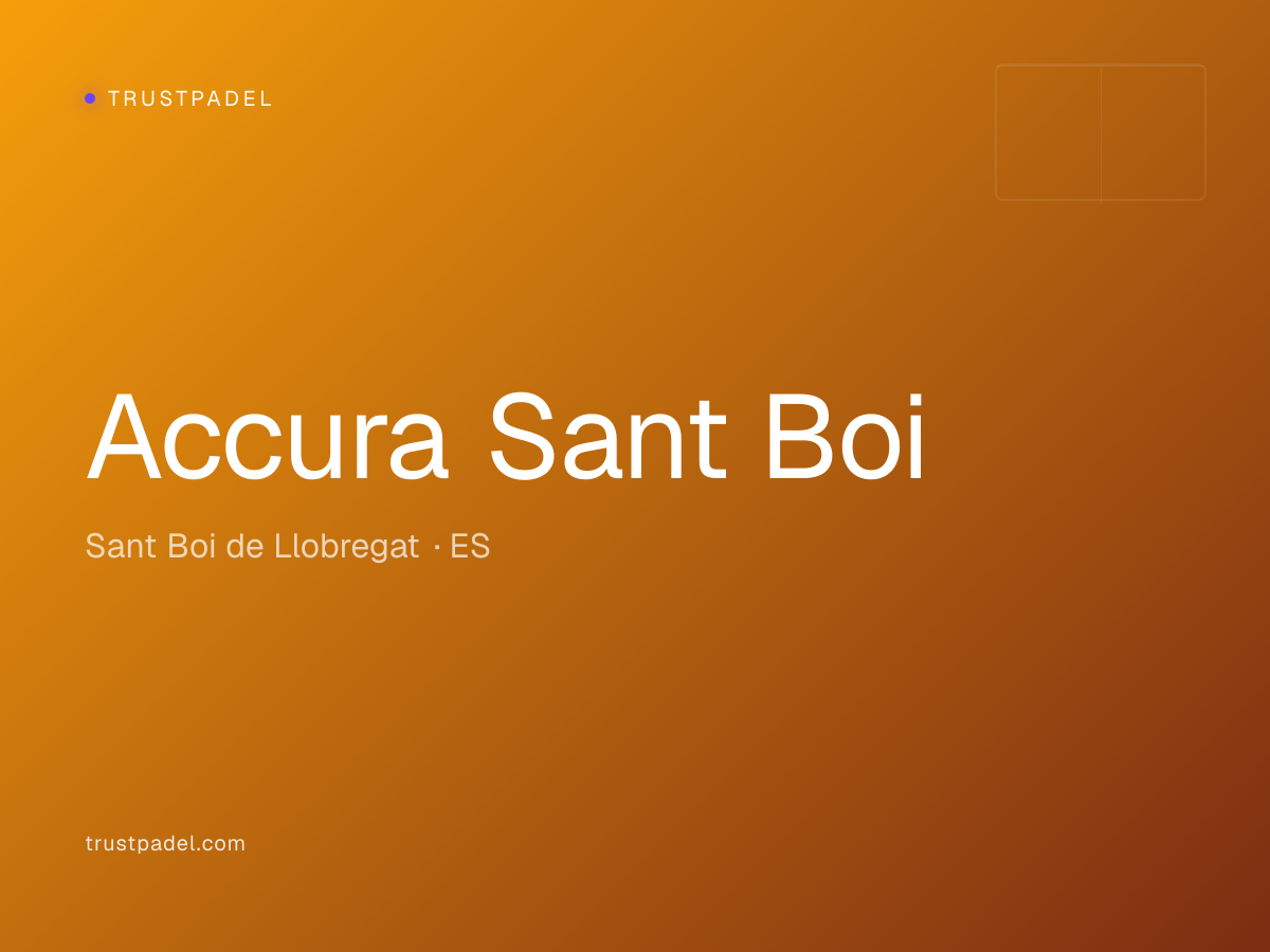 Accura Sant Boi padel club