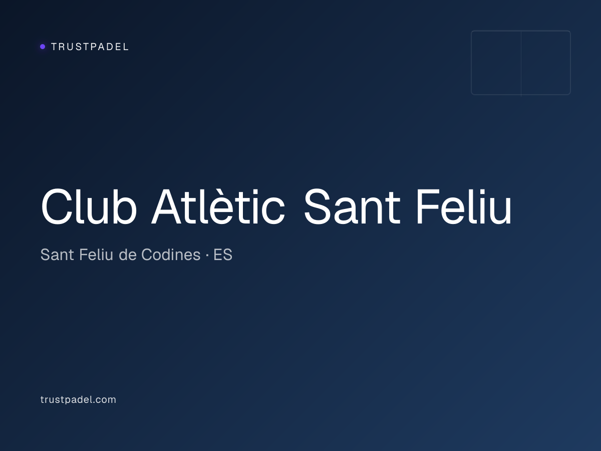 Club Atlètic Sant Feliu padel club