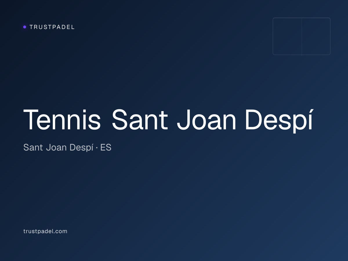 Tennis Sant Joan Despí padel club