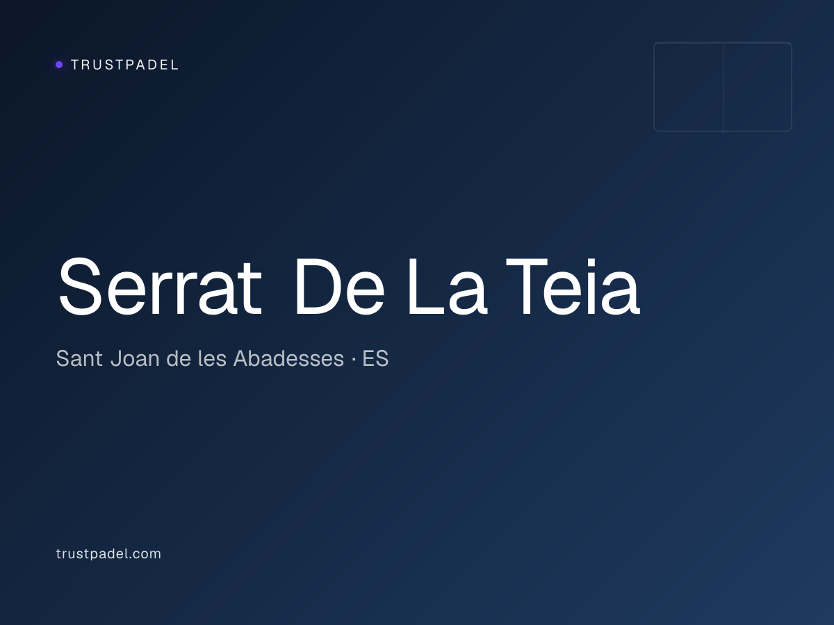 Serrat De La Teia padel club