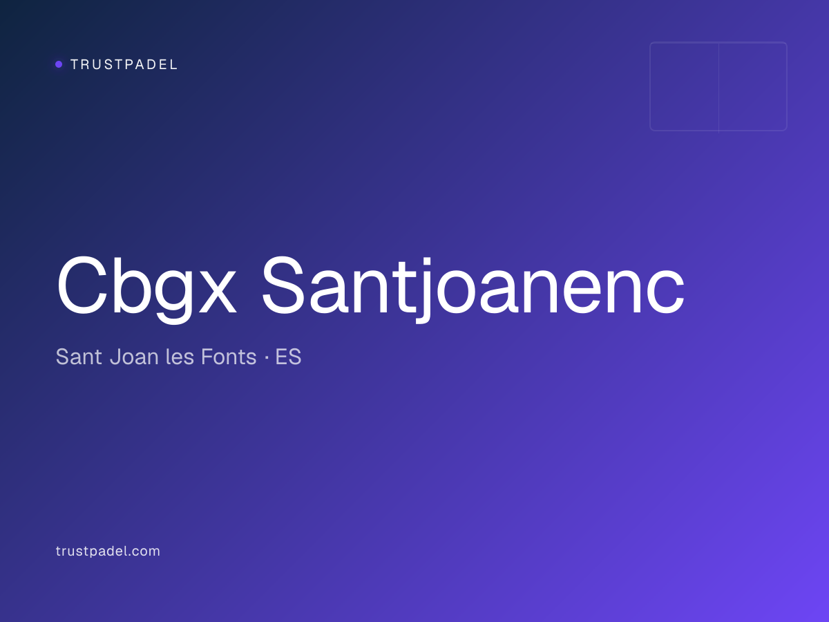 Cbgx Santjoanenc padel club
