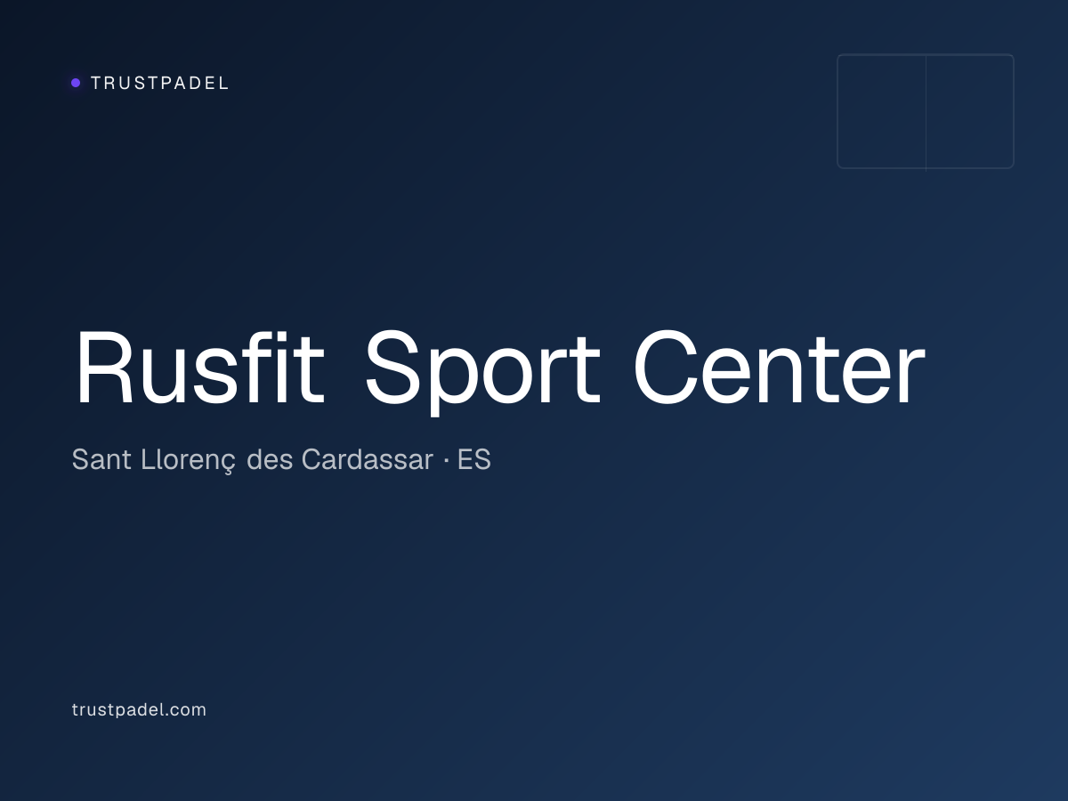 Rusfit Sport Center padel club