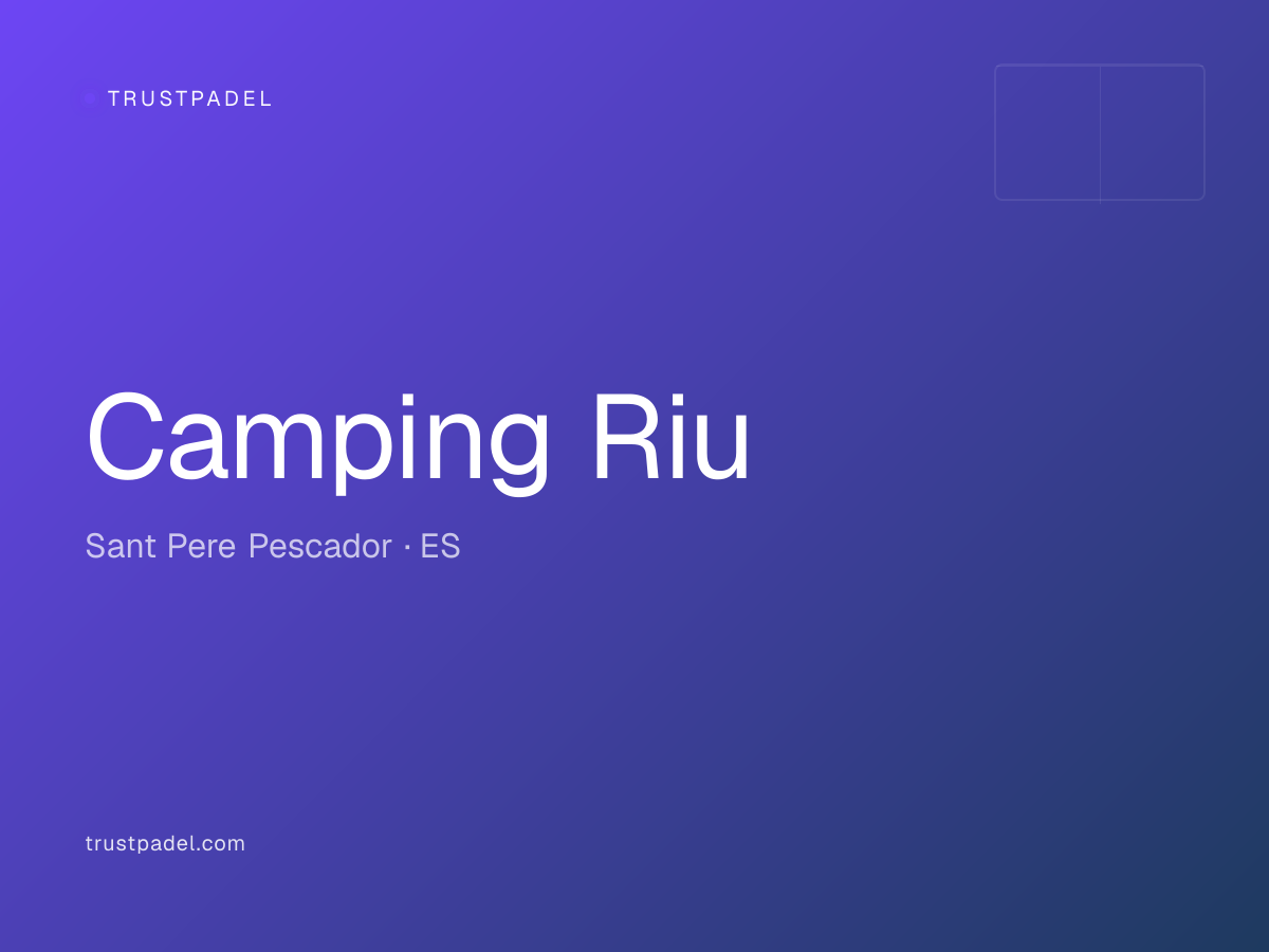 Camping Riu padel club