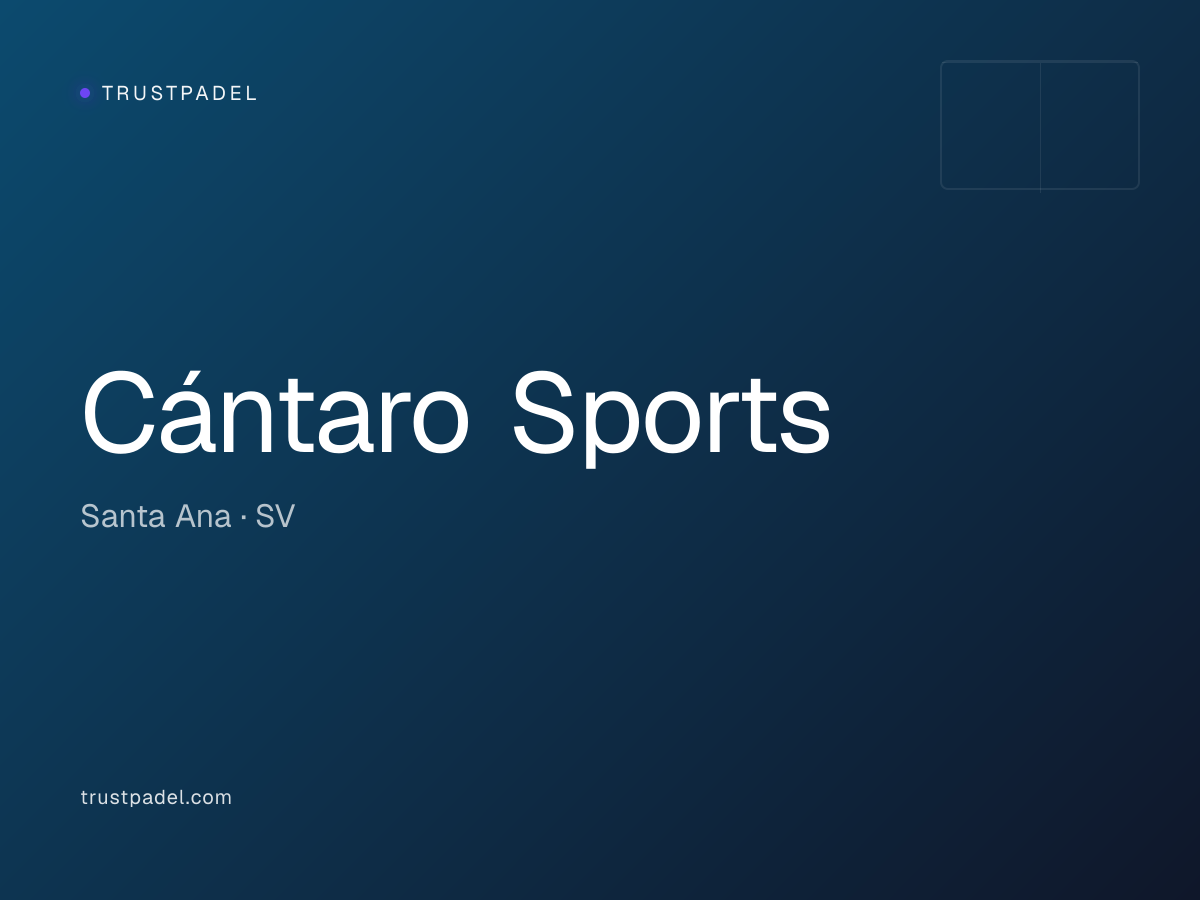 Cántaro Sports padel club