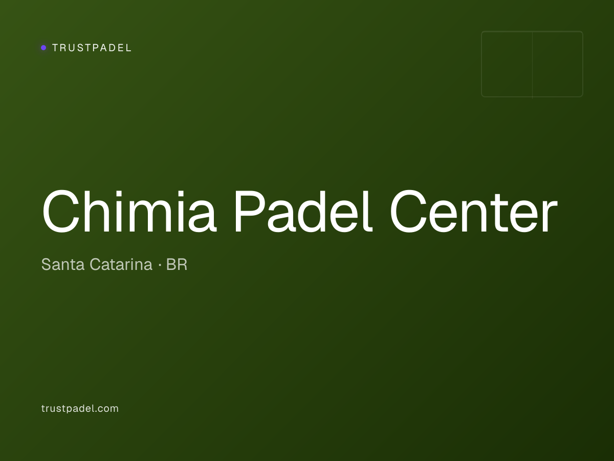 Chimia Padel Center padel club
