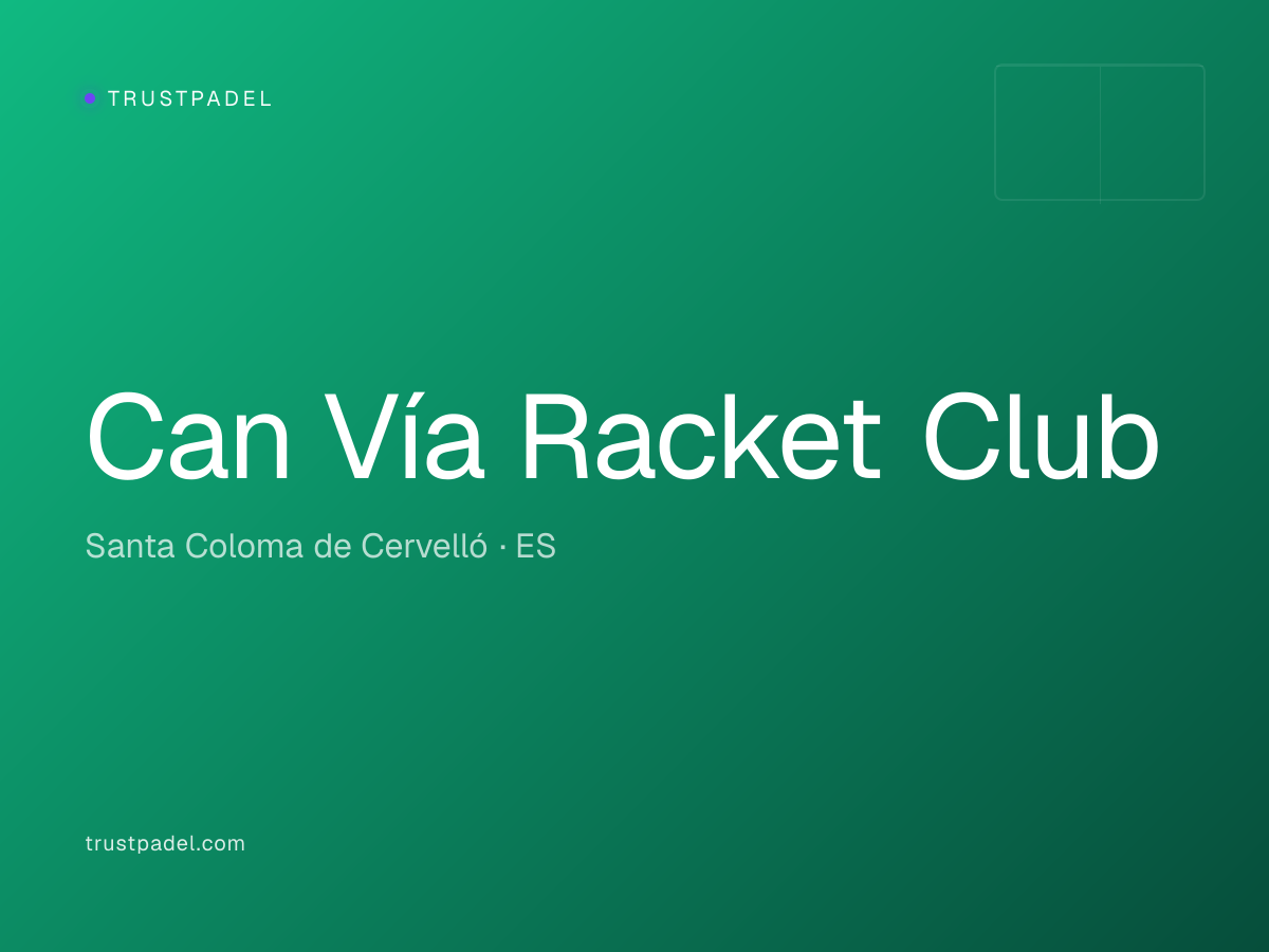 Can Vía Racket Club padel club