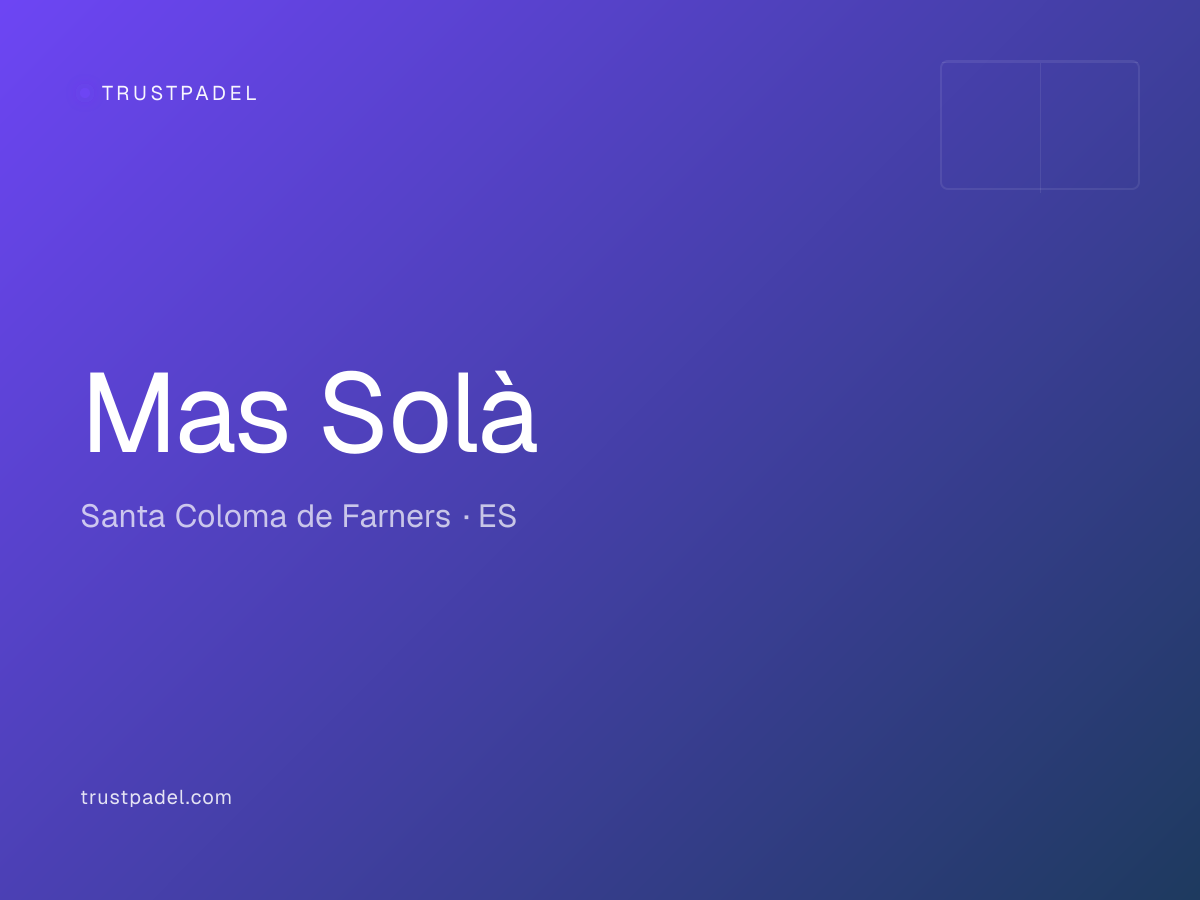 Mas Solà padel club