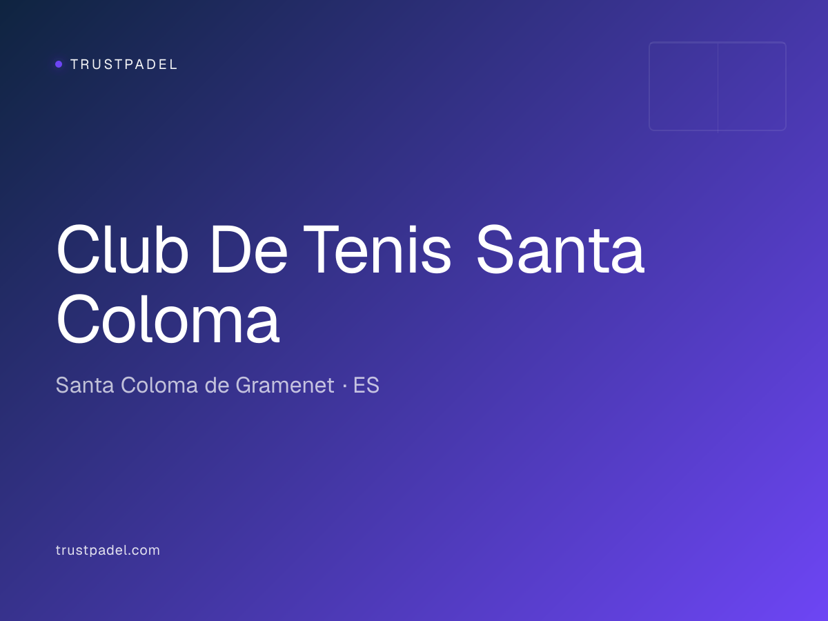 Club De Tenis Santa Coloma padel club