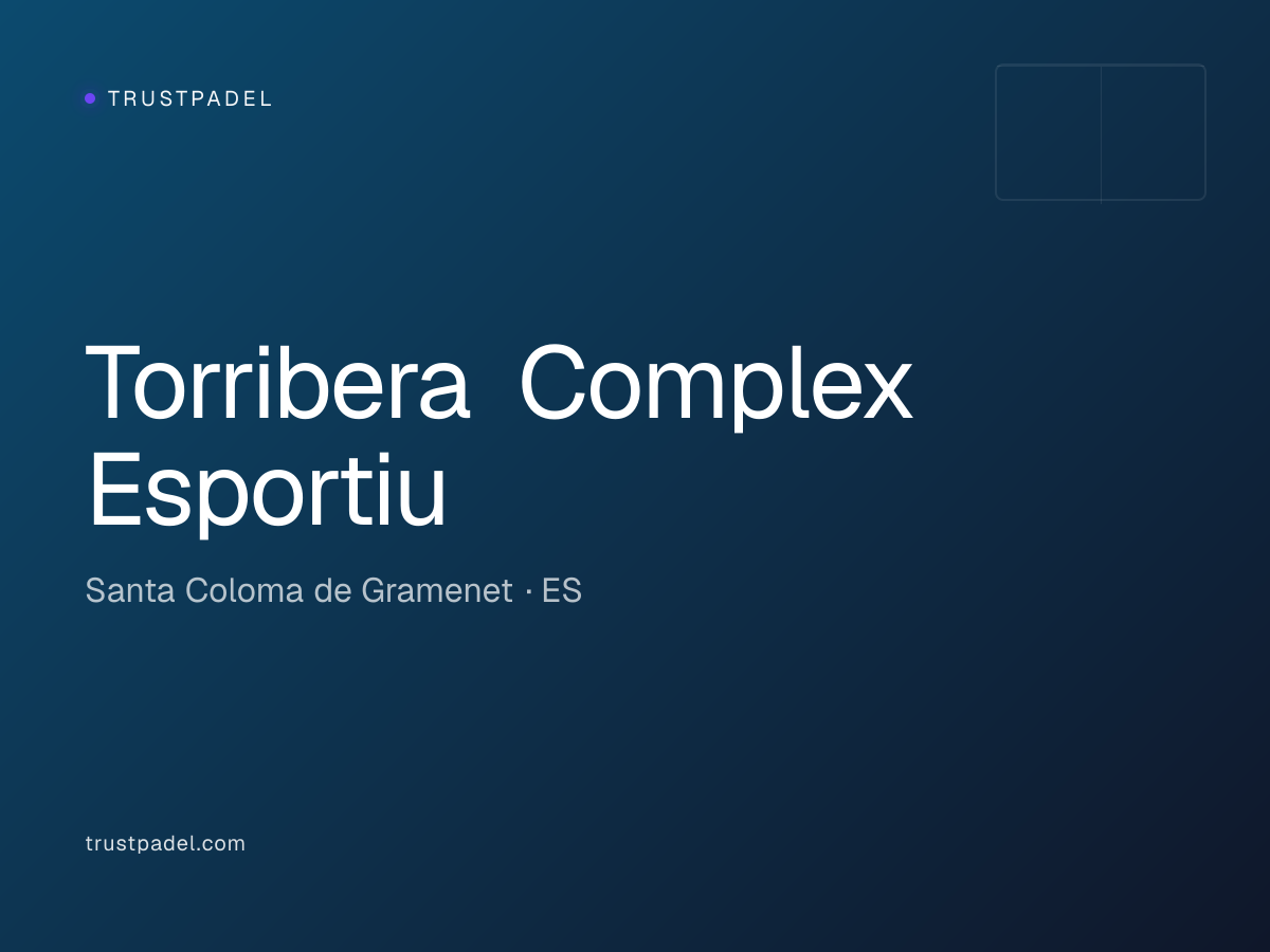 Torribera Complex Esportiu padel club