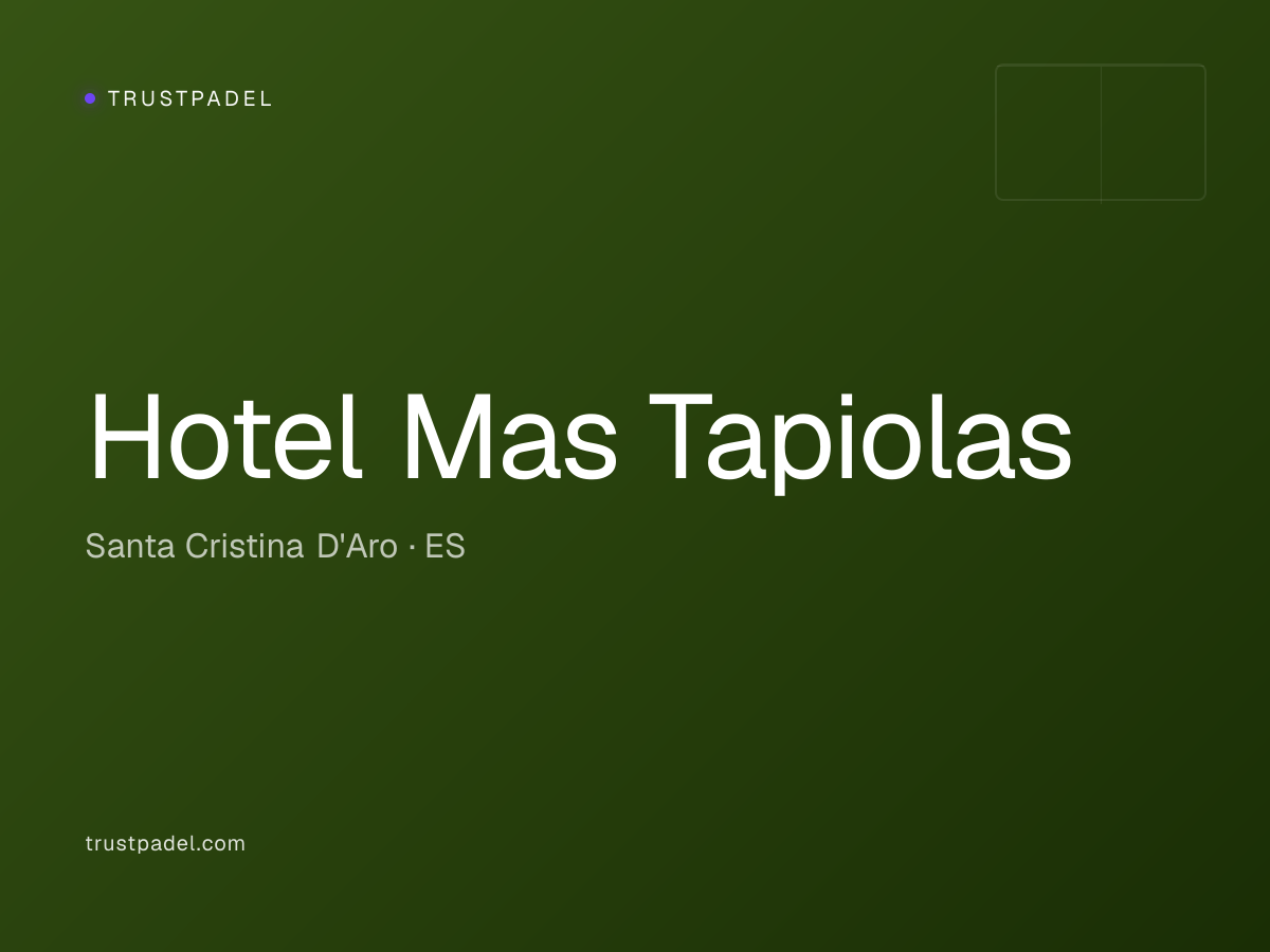 Hotel Mas Tapiolas padel club