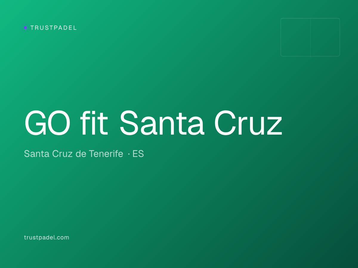 GO fit Santa Cruz padel club
