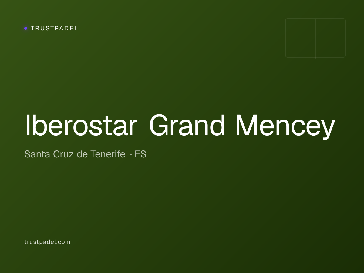 Iberostar Grand Mencey padel club
