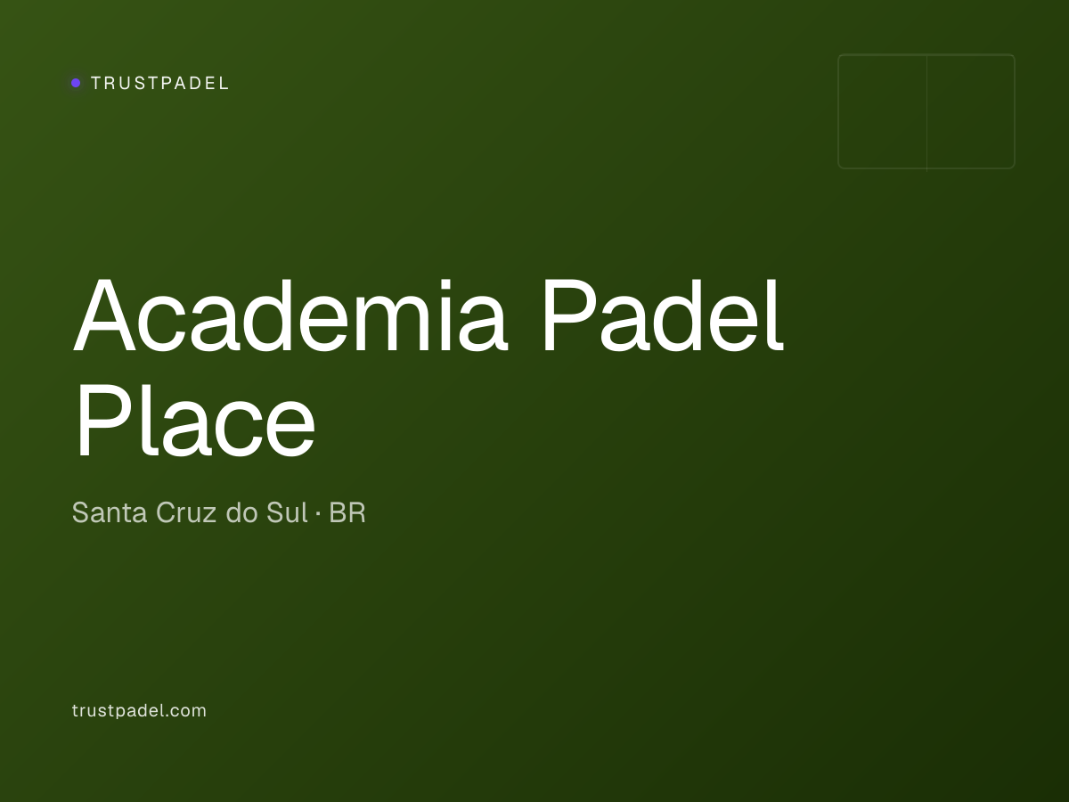 Academia Padel Place padel club