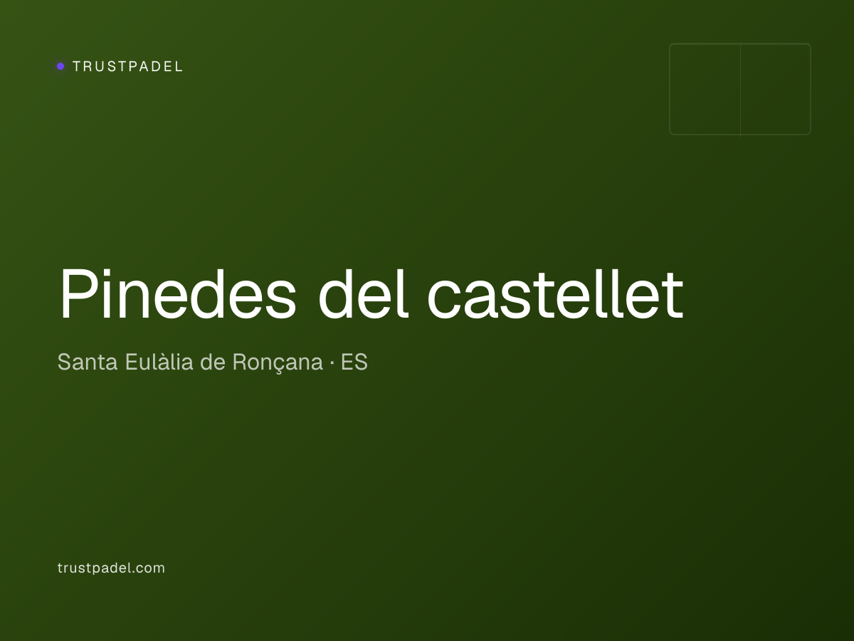 Pinedes del castellet padel club