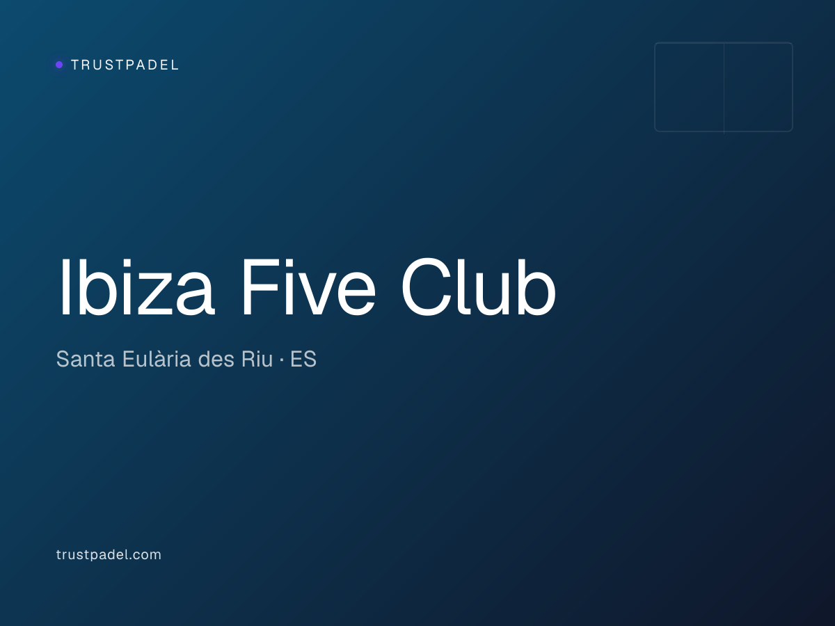 Ibiza Five Club padel club