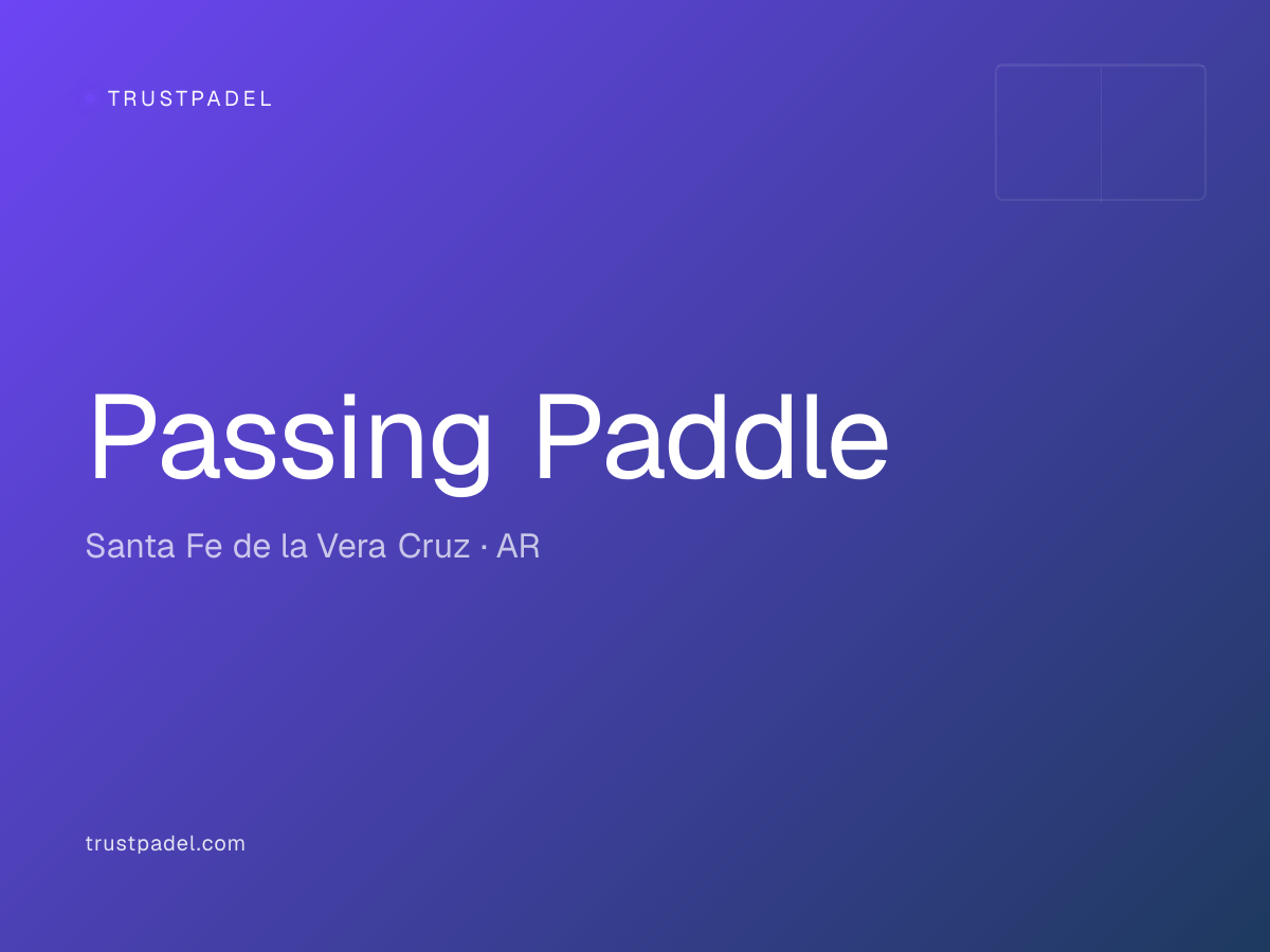 Passing Paddle padel club