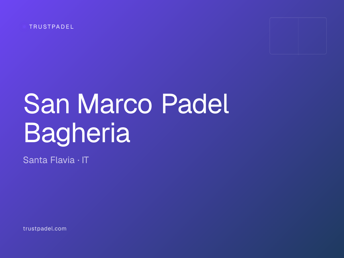 San Marco Padel Bagheria padel club