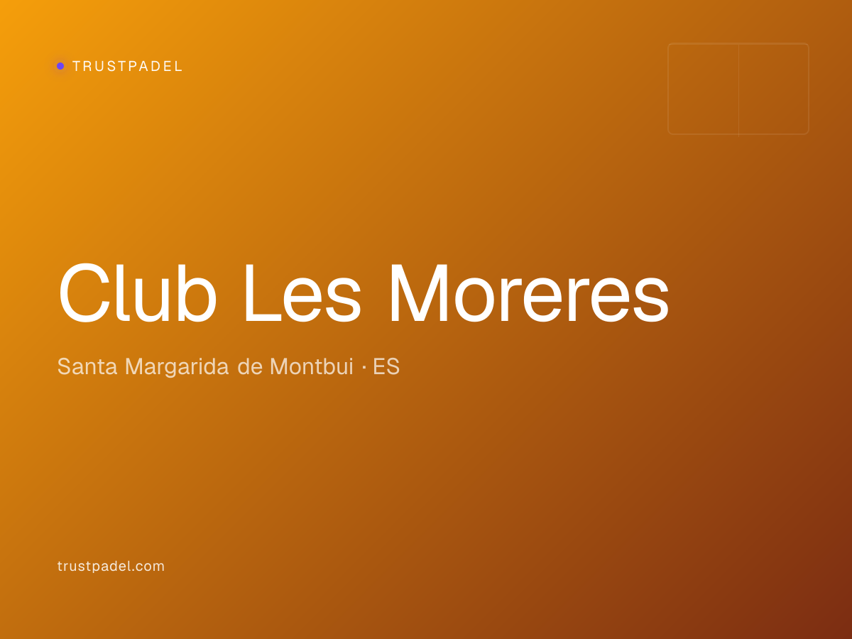 Club Les Moreres padel club