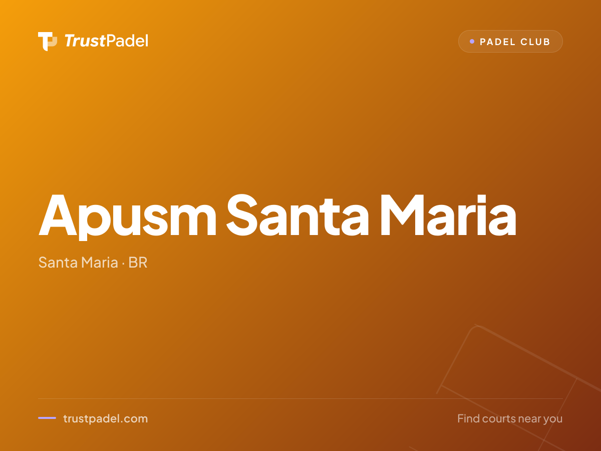 Apusm Santa Maria padel club