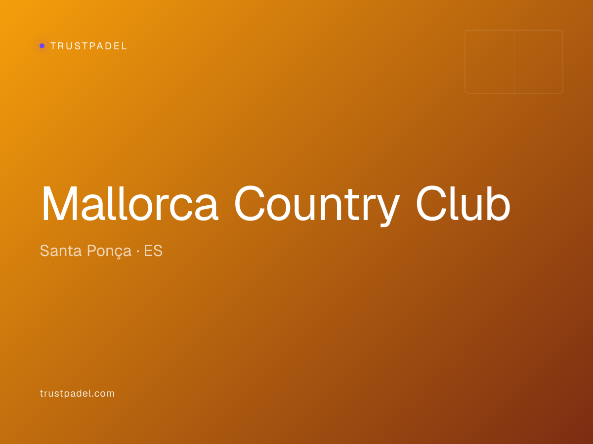 Mallorca Country Club padel club