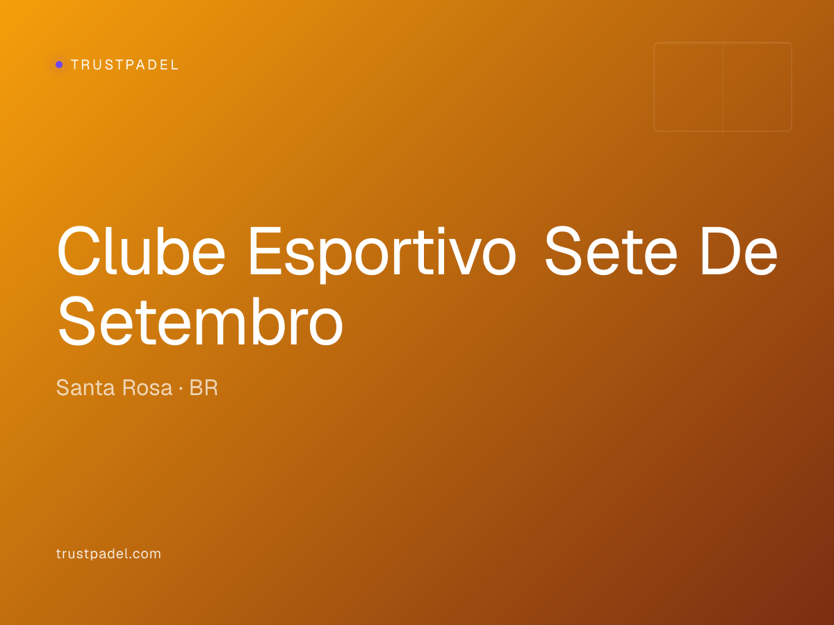 Clube Esportivo Sete De Setembro padel club