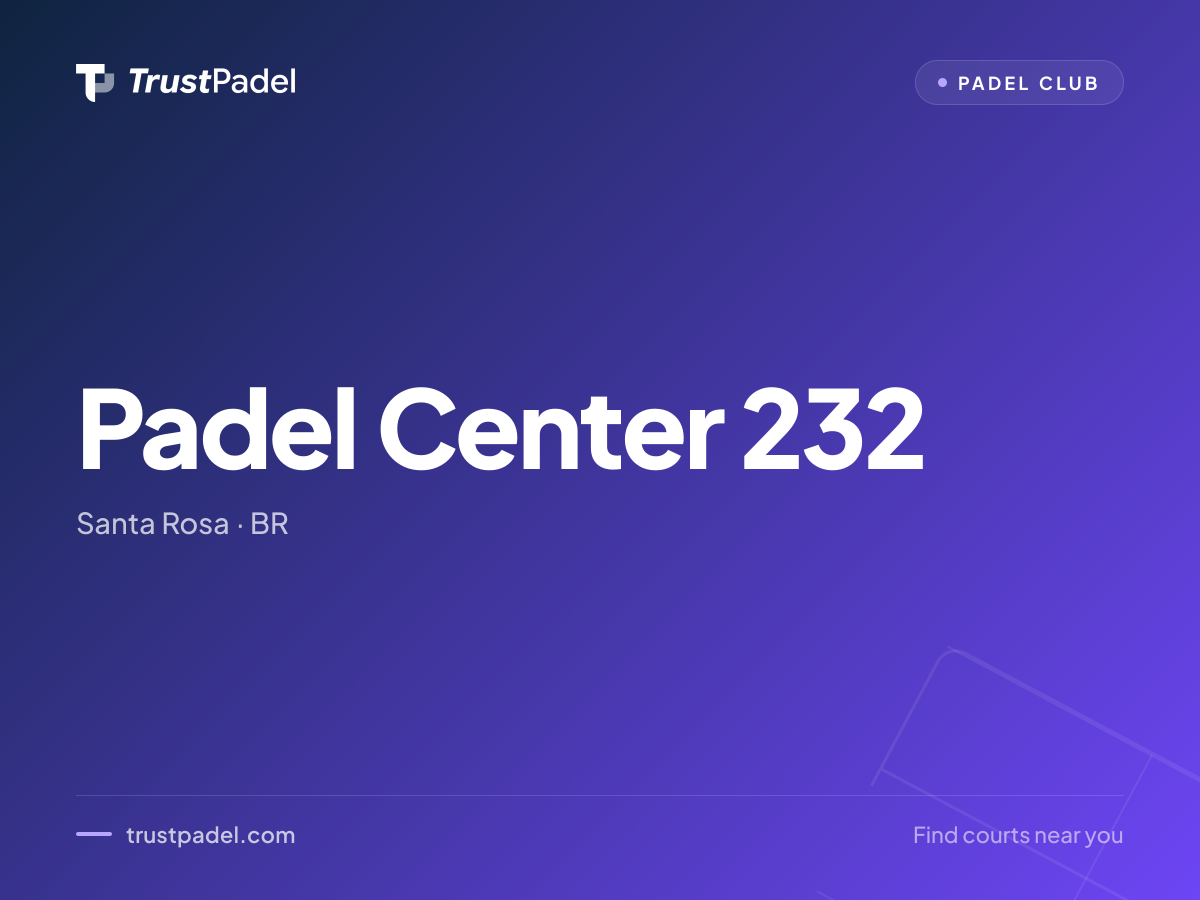 Padel Center 232 padel club
