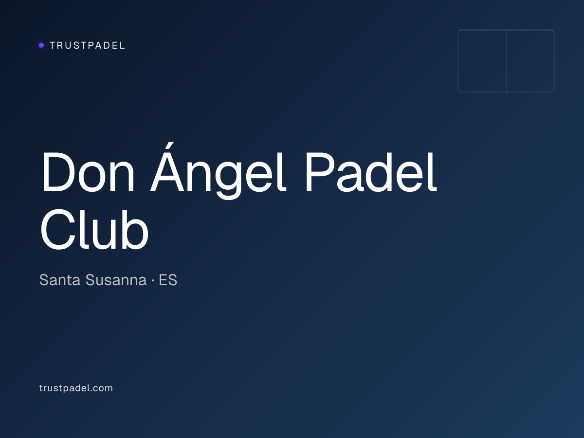 Don Ángel Padel Club padel club