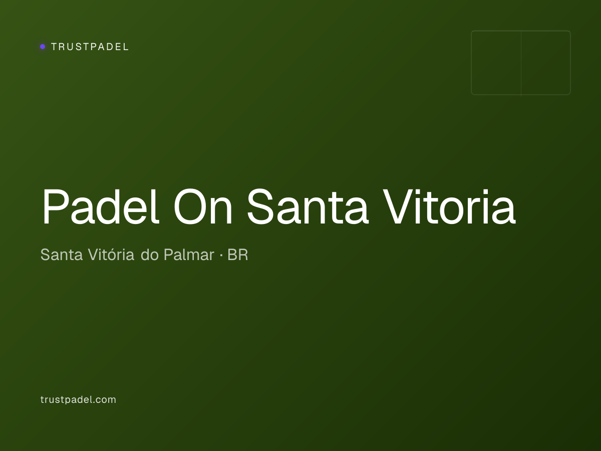 Padel On Santa Vitoria padel club