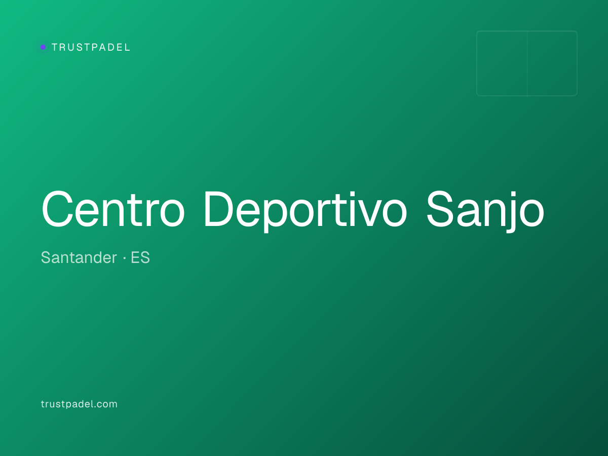 Centro Deportivo Sanjo padel club