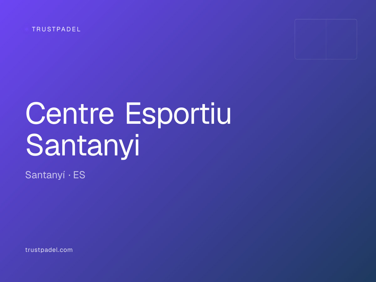 Centre Esportiu Santanyi padel club