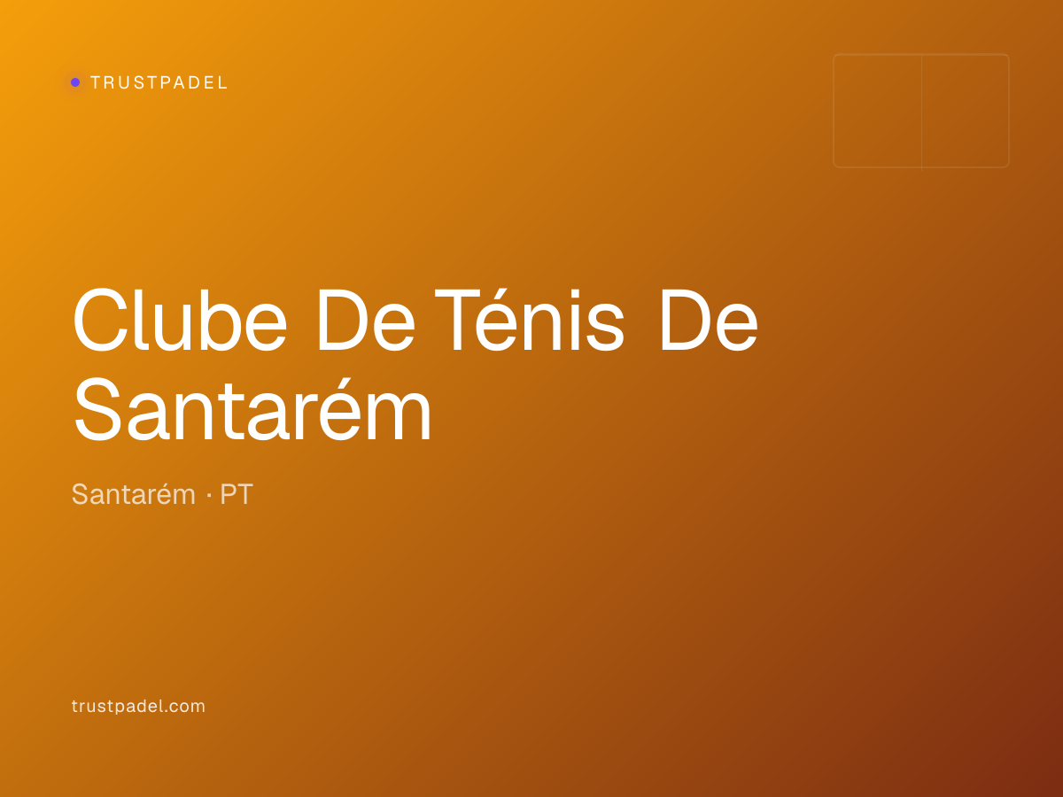Clube De Ténis De Santarém padel club