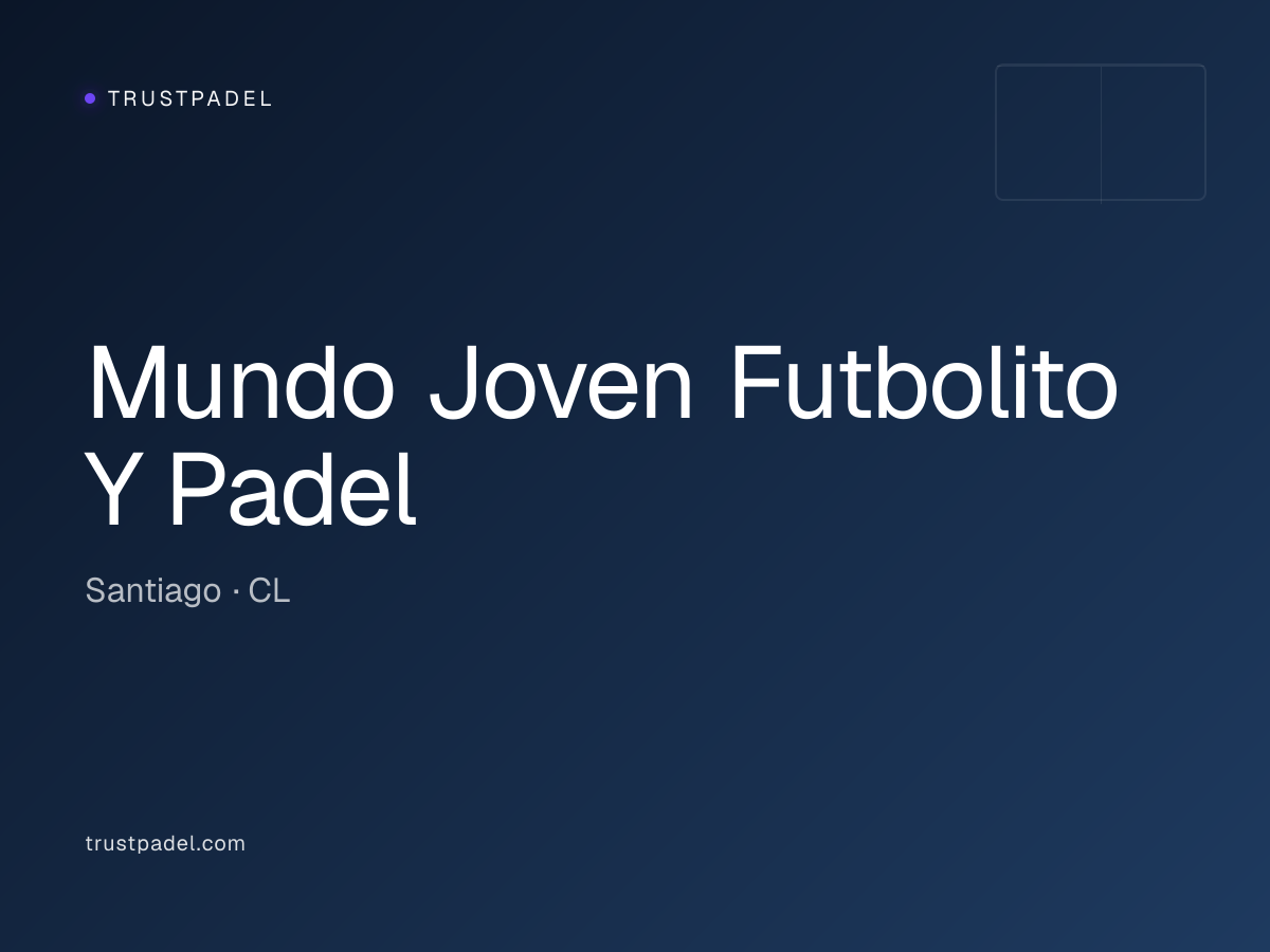 Mundo Joven Futbolito Y Padel padel club