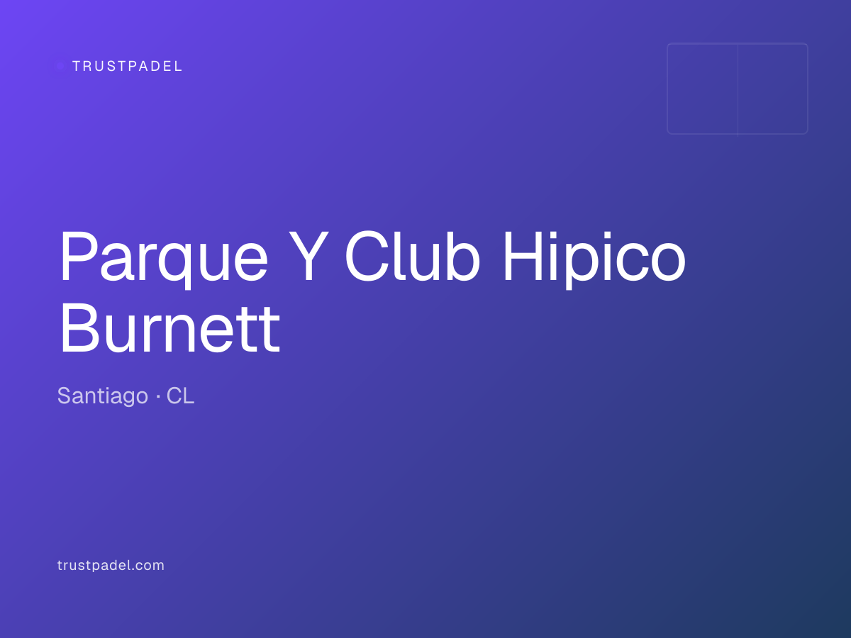 Parque Y Club Hipico Burnett padel club