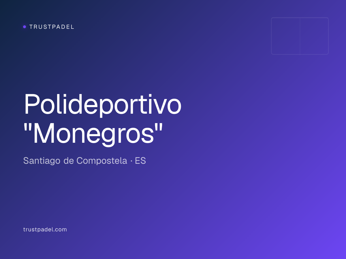 Polideportivo "Monegros" padel club