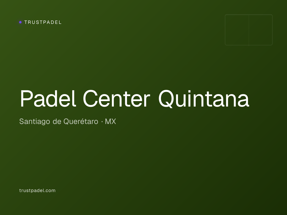 Padel Center Quintana padel club