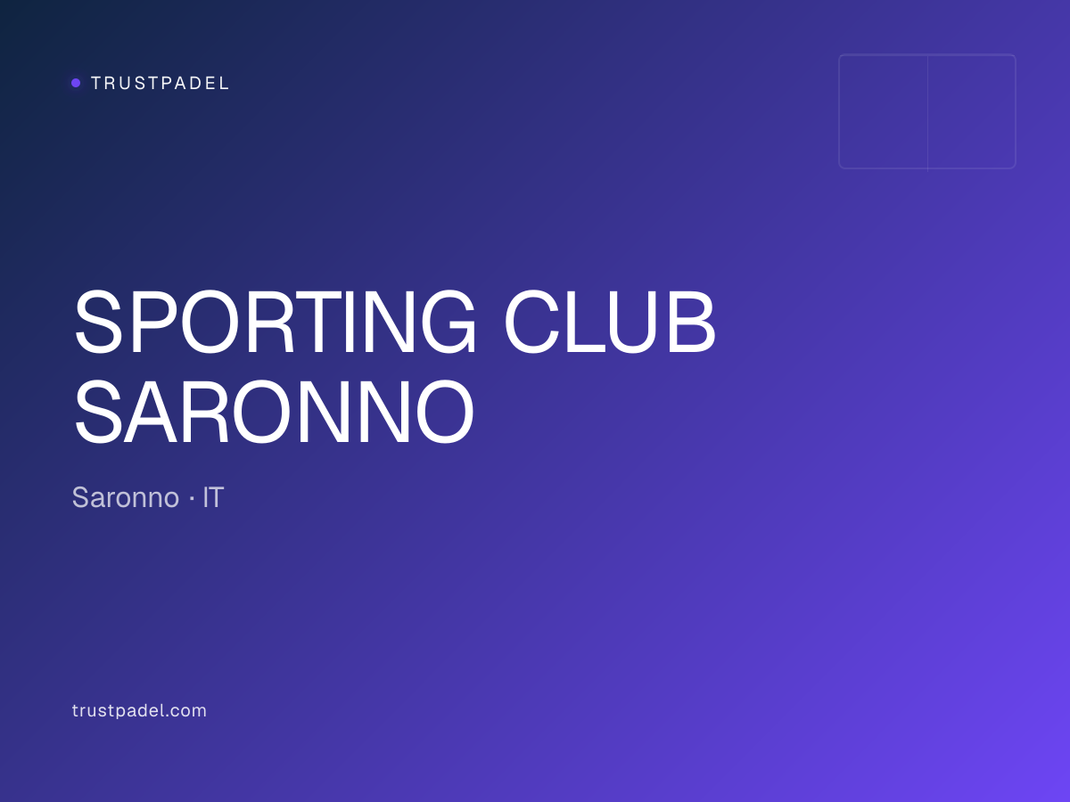 SPORTING CLUB SARONNO padel club