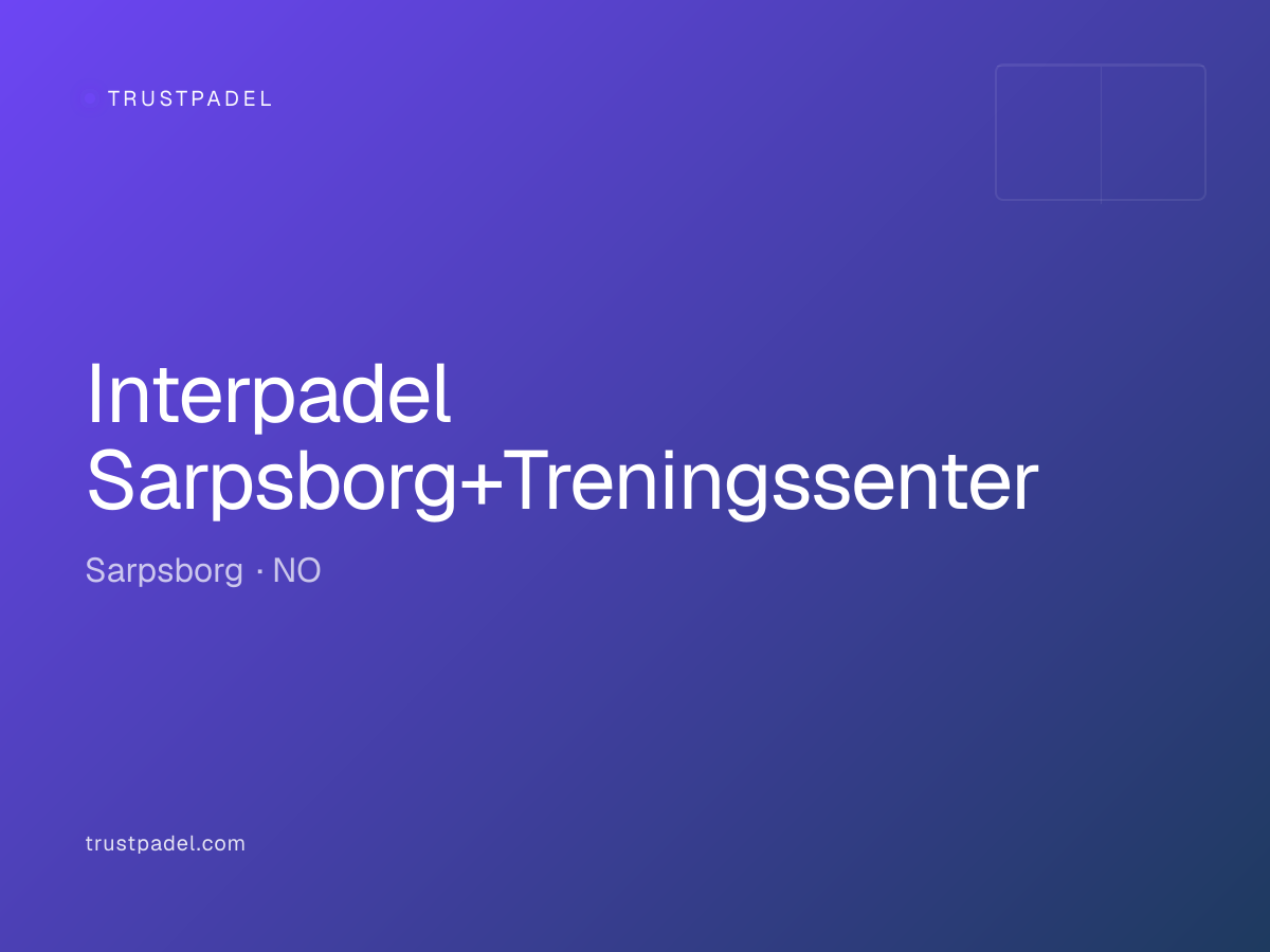 Interpadel Sarpsborg+Treningssenter padel club